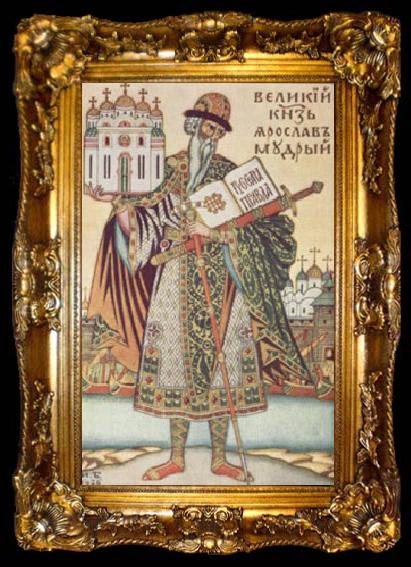 framed  Ivan Bilibin Yaroslav the Wise, ta009-2